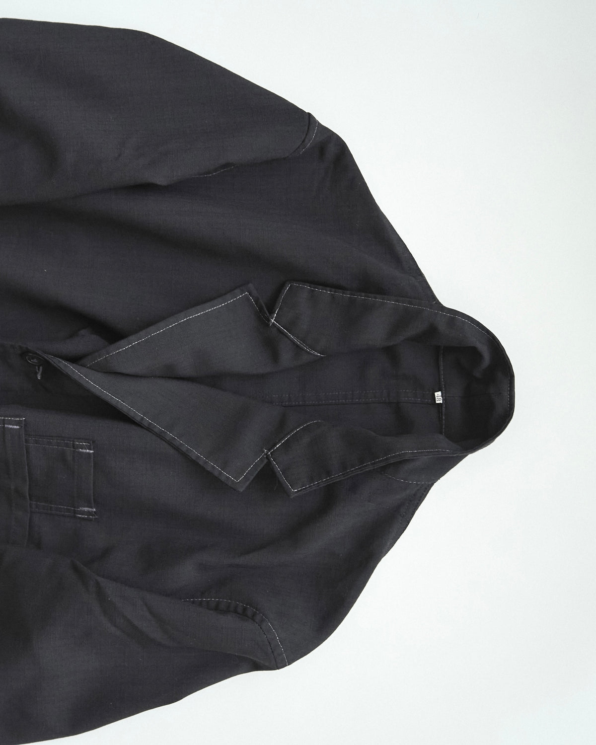 【SIZE M】VETRA 60-70s Tergal Fabric Maquignon Coat / Black