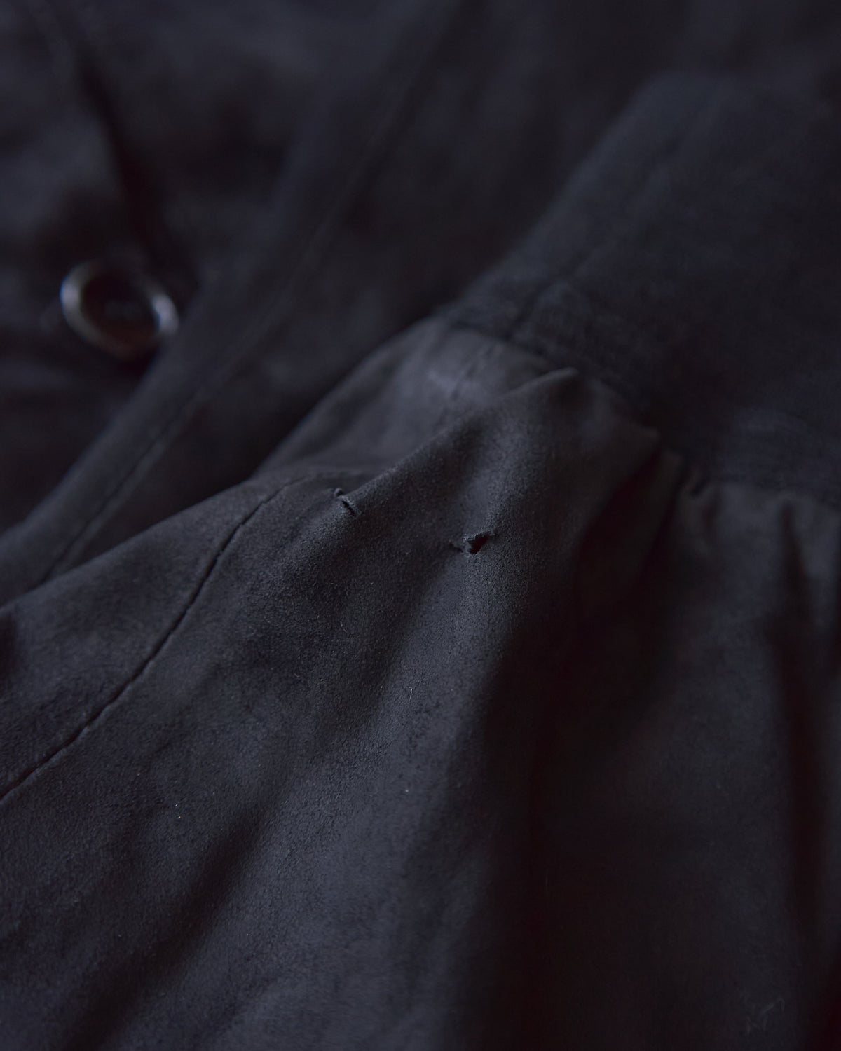 【SIZE XS】ITALIAN SUEDE SHORT BLOUSON / Black