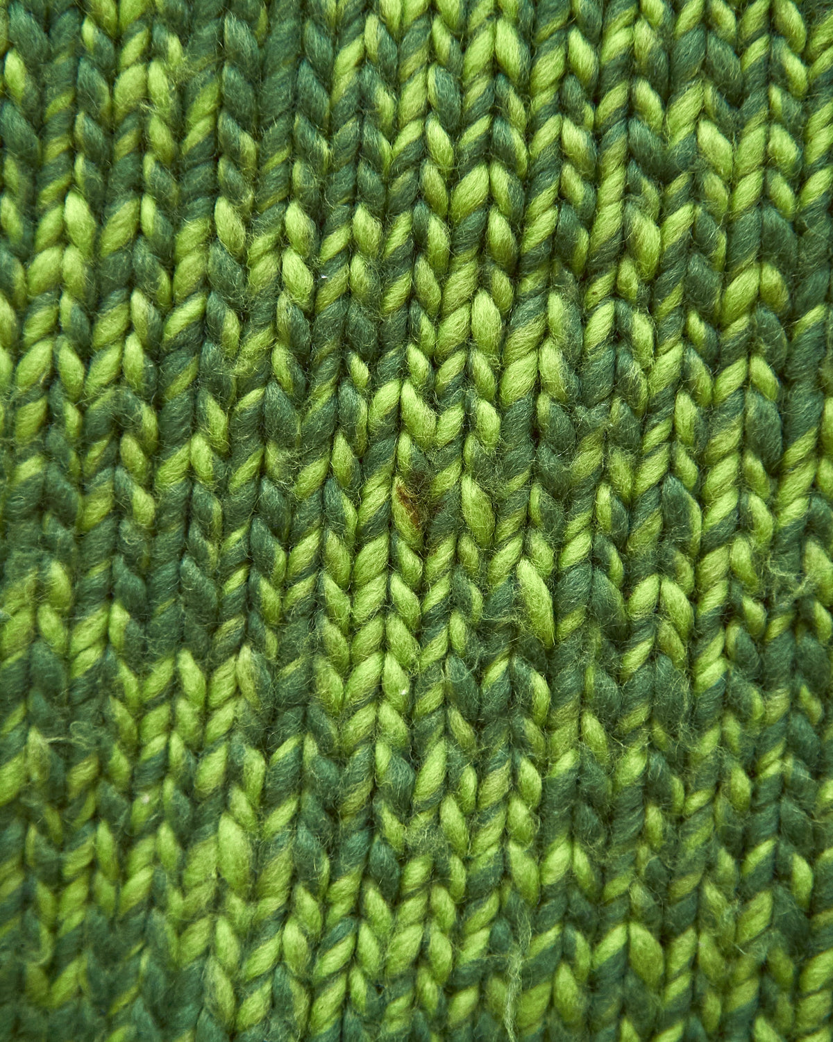 【SIZE S-M】 -00s DKNY Wool Mock Neck Sweater / Green Melange