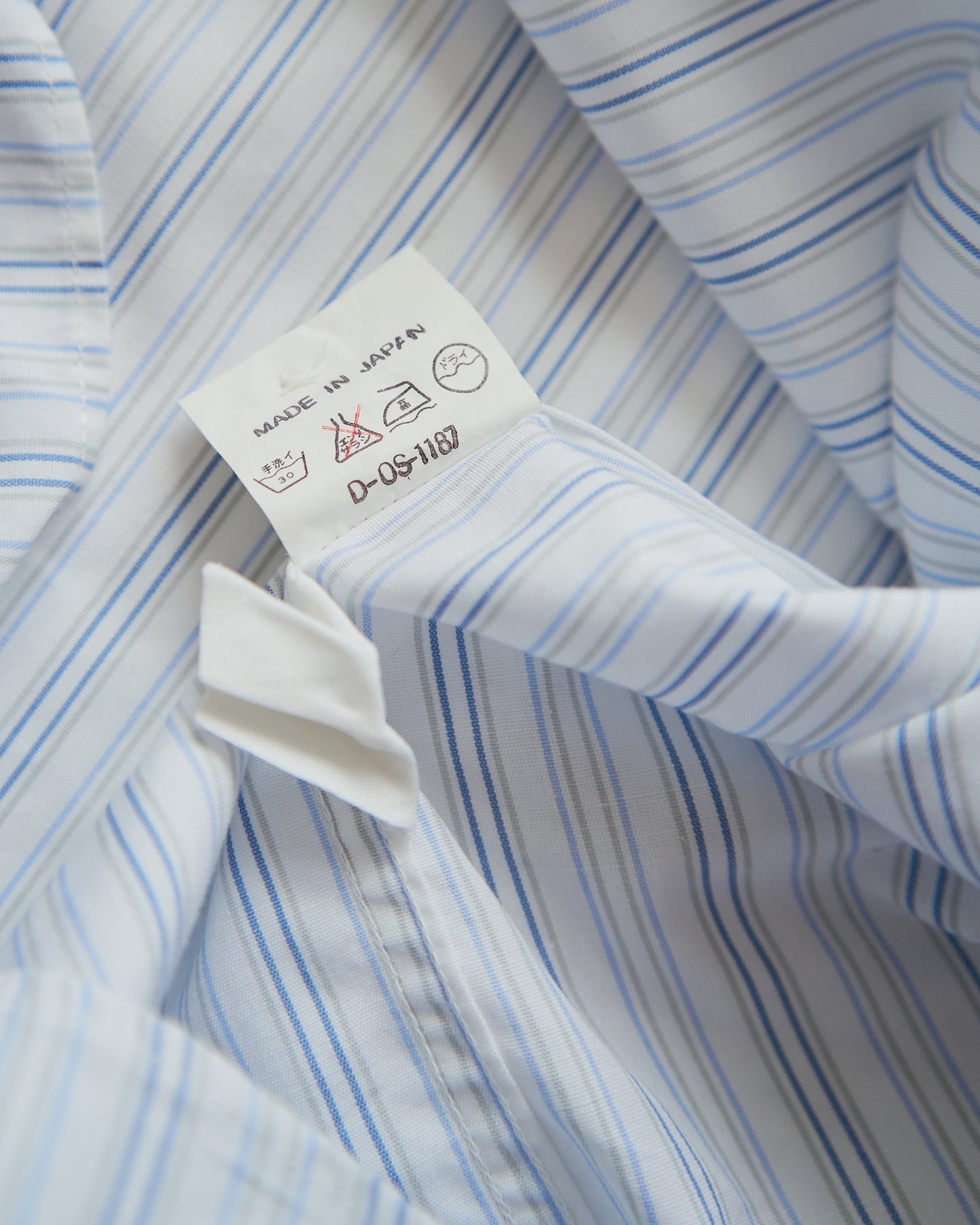 90’s~00s KENZO  Cotton Multi Stripe Casual Shirt  / Blue × White