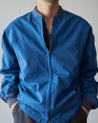 【SIZE S】60s PURITAN Poly-Cotton  Zip Blouson / Navy