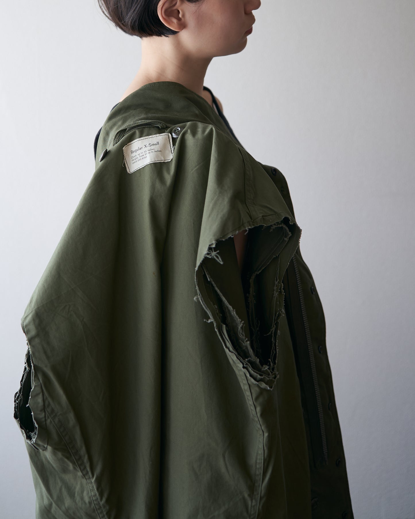 60s US ARMY M-51 Field Jacket Custom Vest / OG-107 Olive