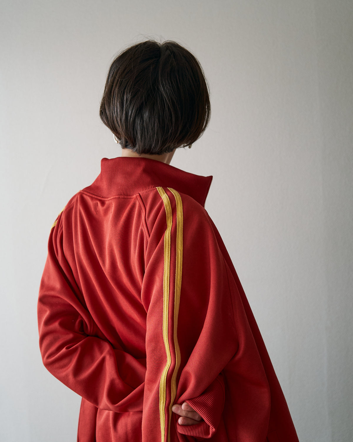 【SIZE L】FRED PERRY SPORTSWEAR Ribbed Raglan Track Jacket / Red