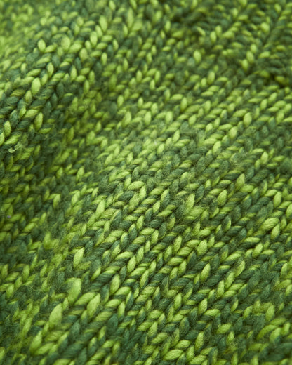 【SIZE S-M】 -00s DKNY  Wool Mock Neck Sweater / Green Melange