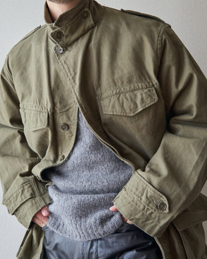 【SIZE L】 1950s FRENCH ARMY M-47 Field Jacket / Olive Twill