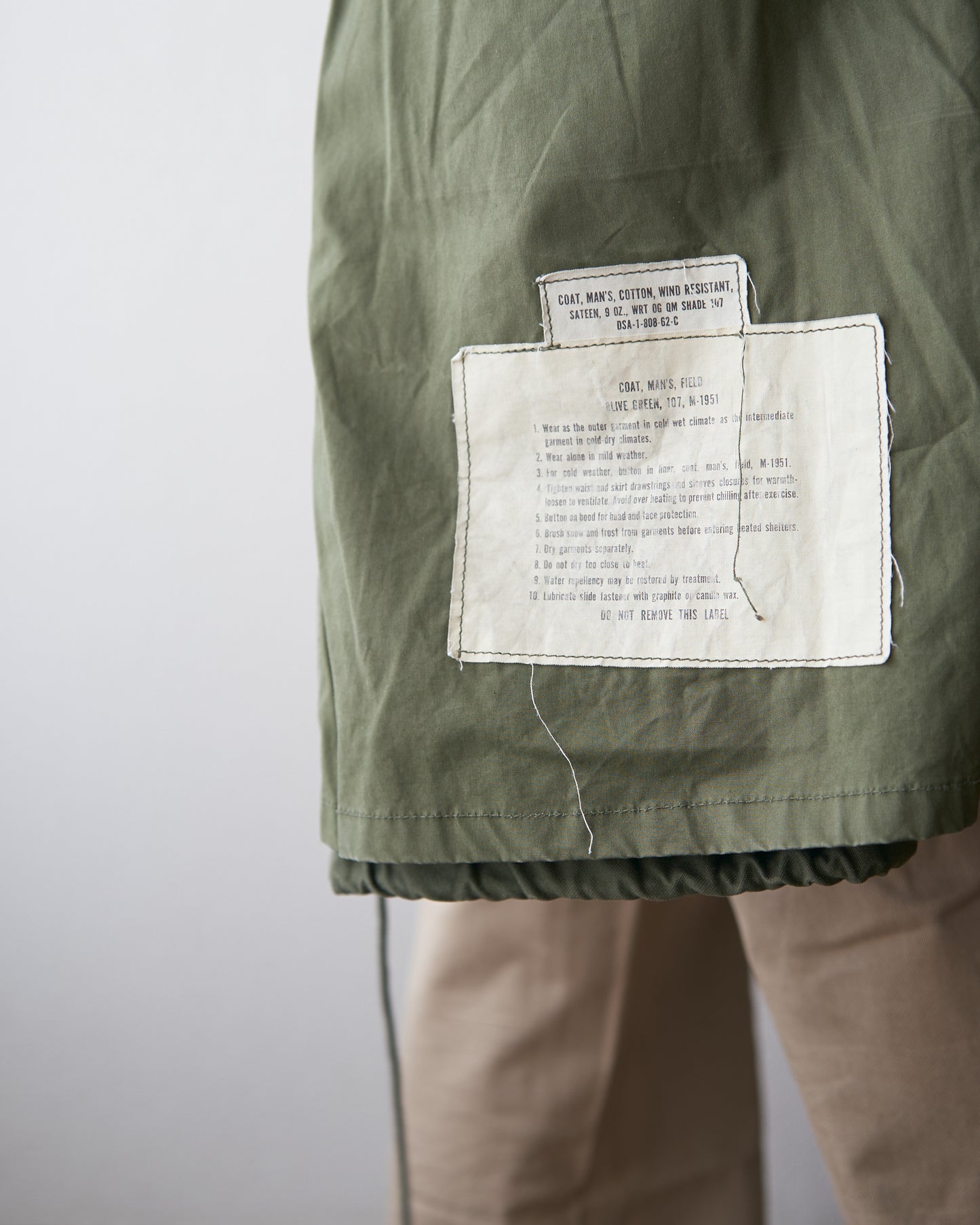 60s US ARMY M-51 Field Jacket Custom Vest / OG-107 Olive