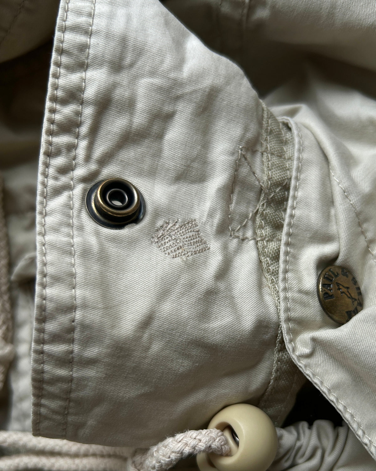 【Size L】90-00s PAUL & SHARK Cotton Multi-Pocket Detachable-Sleeve Photographer Jacket / Ecru