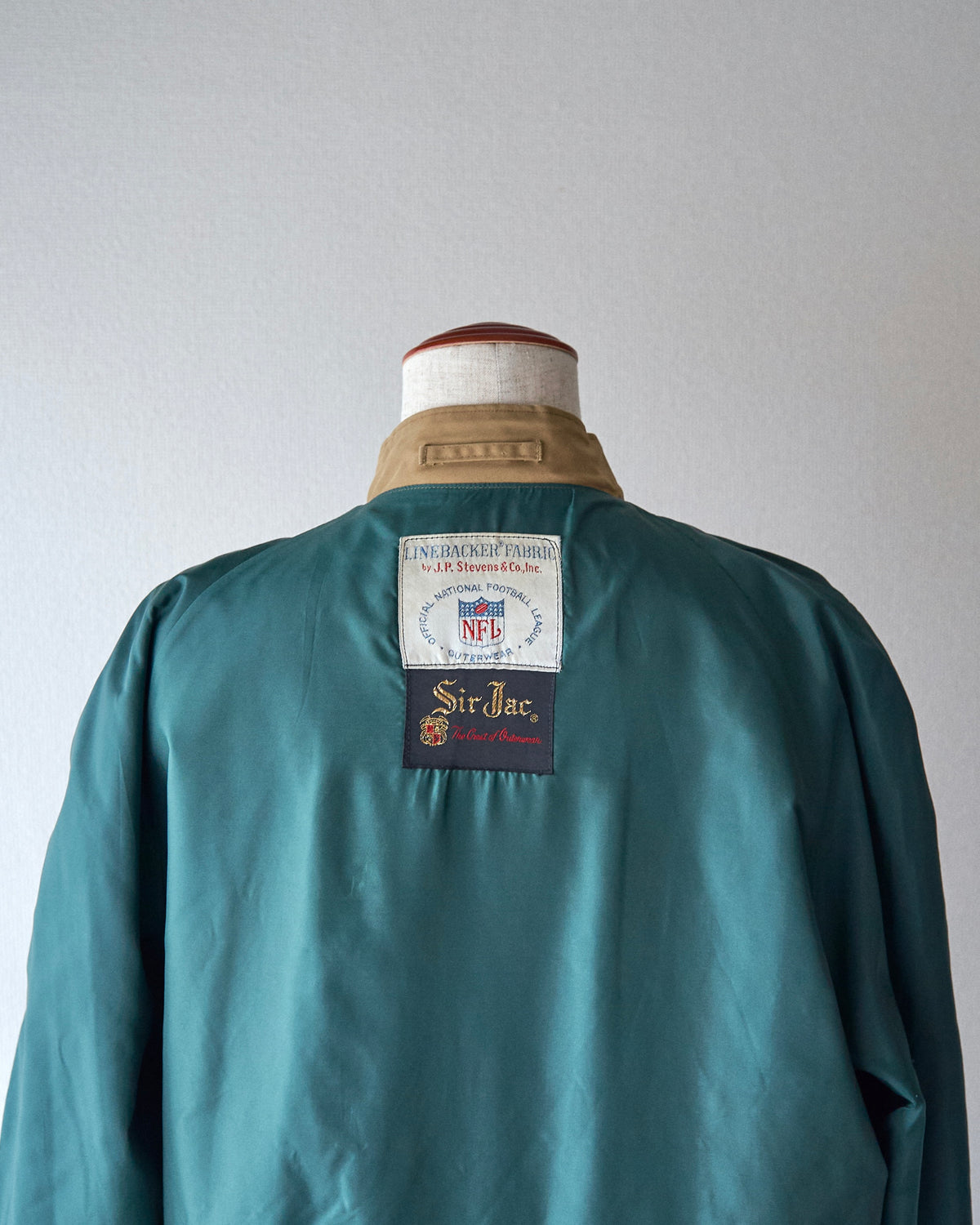 【SIZE L】60-70s SIR JAC Linebacker Fabric NFL Swing Top / Beige
