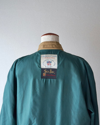【SIZE L】60-70s SIR JAC Linebacker Fabric NFL Swing Top / Beige