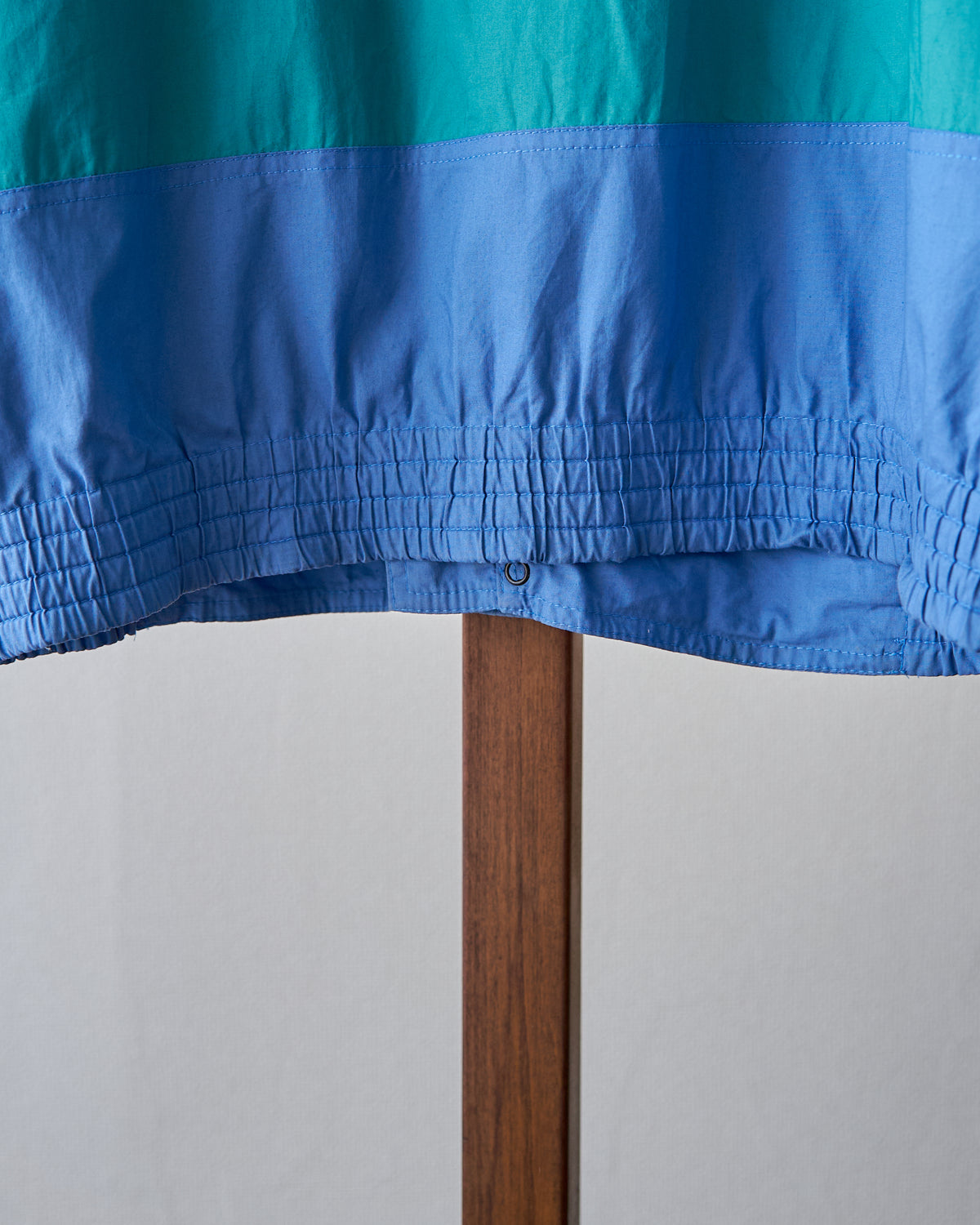 【SIZE M-L】80-90s PULSAR SPORTSWEAR Cotton Color-Block Sport Jacket / Cornflower Teal