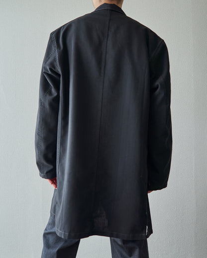 【SIZE M】VETRA 60-70s Tergal Fabric Maquignon Coat / Black