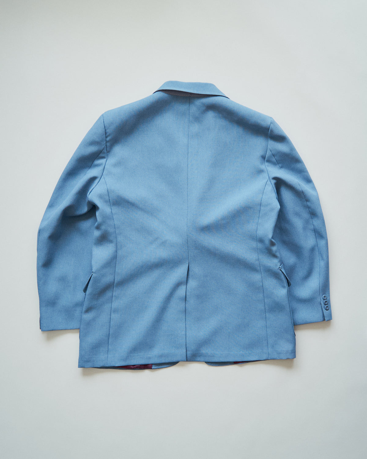 【SIZE L】-1980s JCPENNEY Textured Notch Lapel Tailored Jacket / Powder Blue