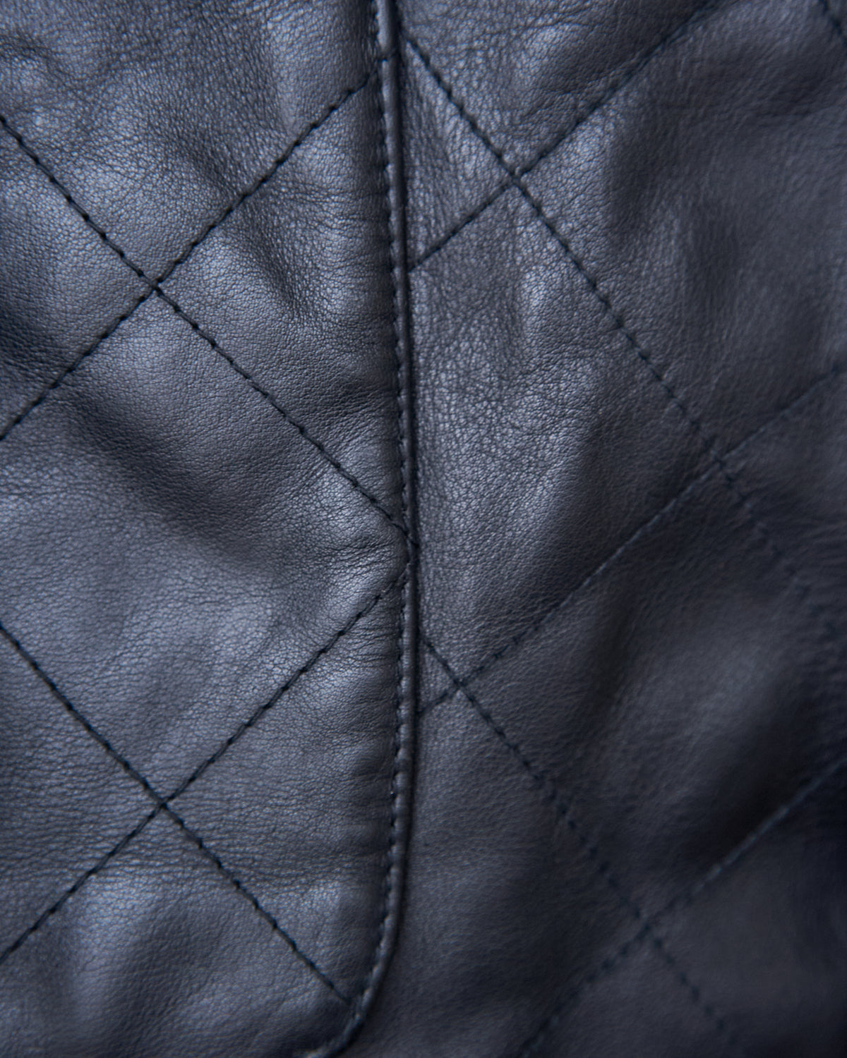 【SIZE L】HUGO BOSS Leather & Wool Panel Quilted Gilet / Black
