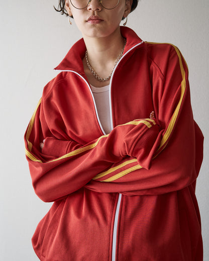 【SIZE L】FRED PERRY SPORTSWEAR Ribbed Raglan Track Jacket / Red