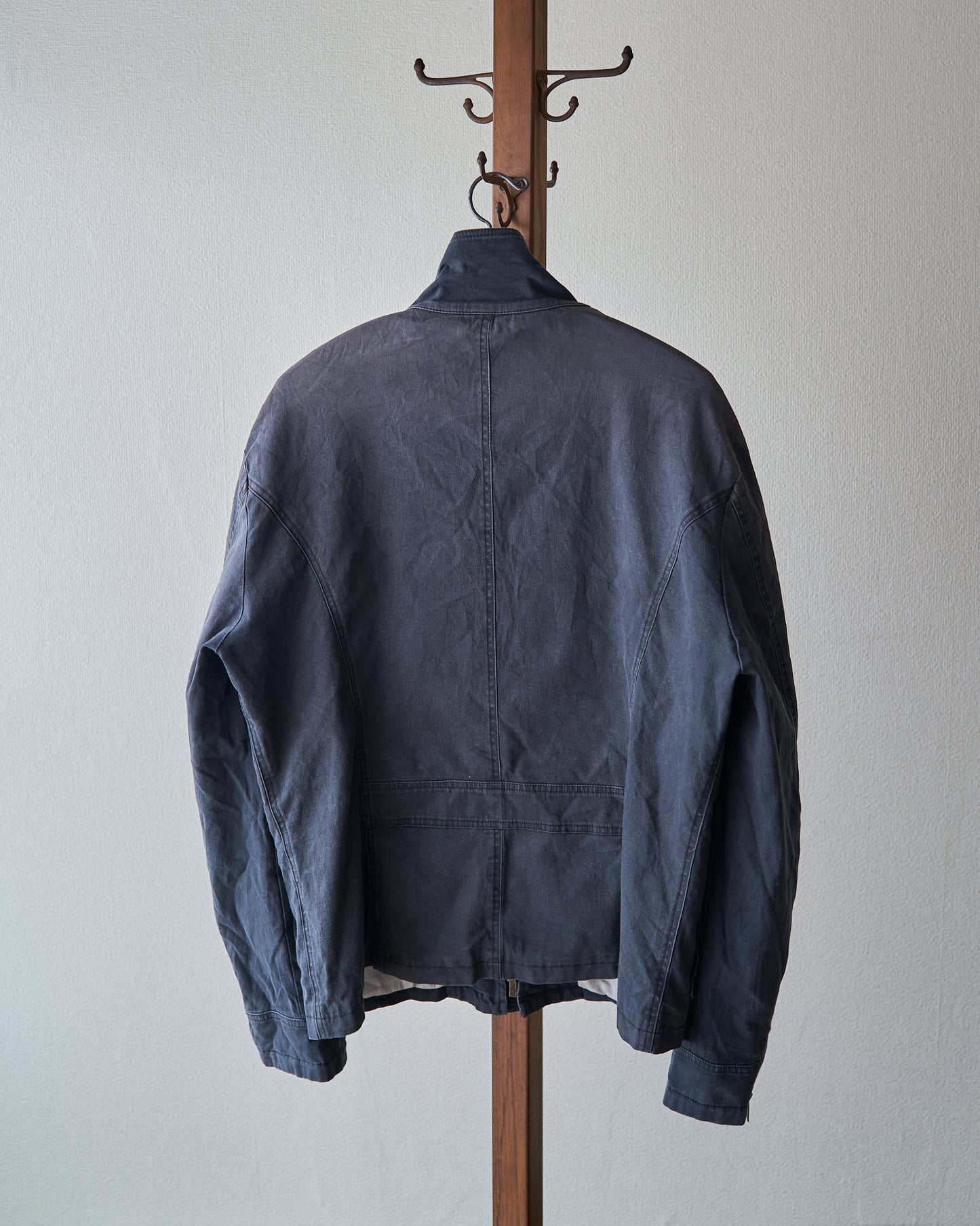 2010s EMPORIO ARMANI JOSH LINE Washed Cotton Deconstructed Blouson / Faded Navy