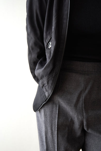 【SIZE XS】ITALIAN SUEDE SHORT BLOUSON / Black