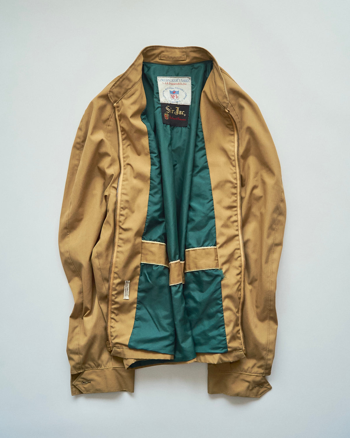 【SIZE L】60-70s SIR JAC Linebacker Fabric NFL Swing Top / Beige