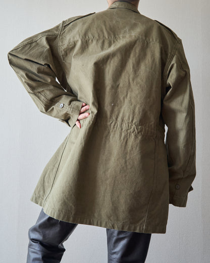 【SIZE L】 1950s FRENCH ARMY M-47 Field Jacket / Olive Twill