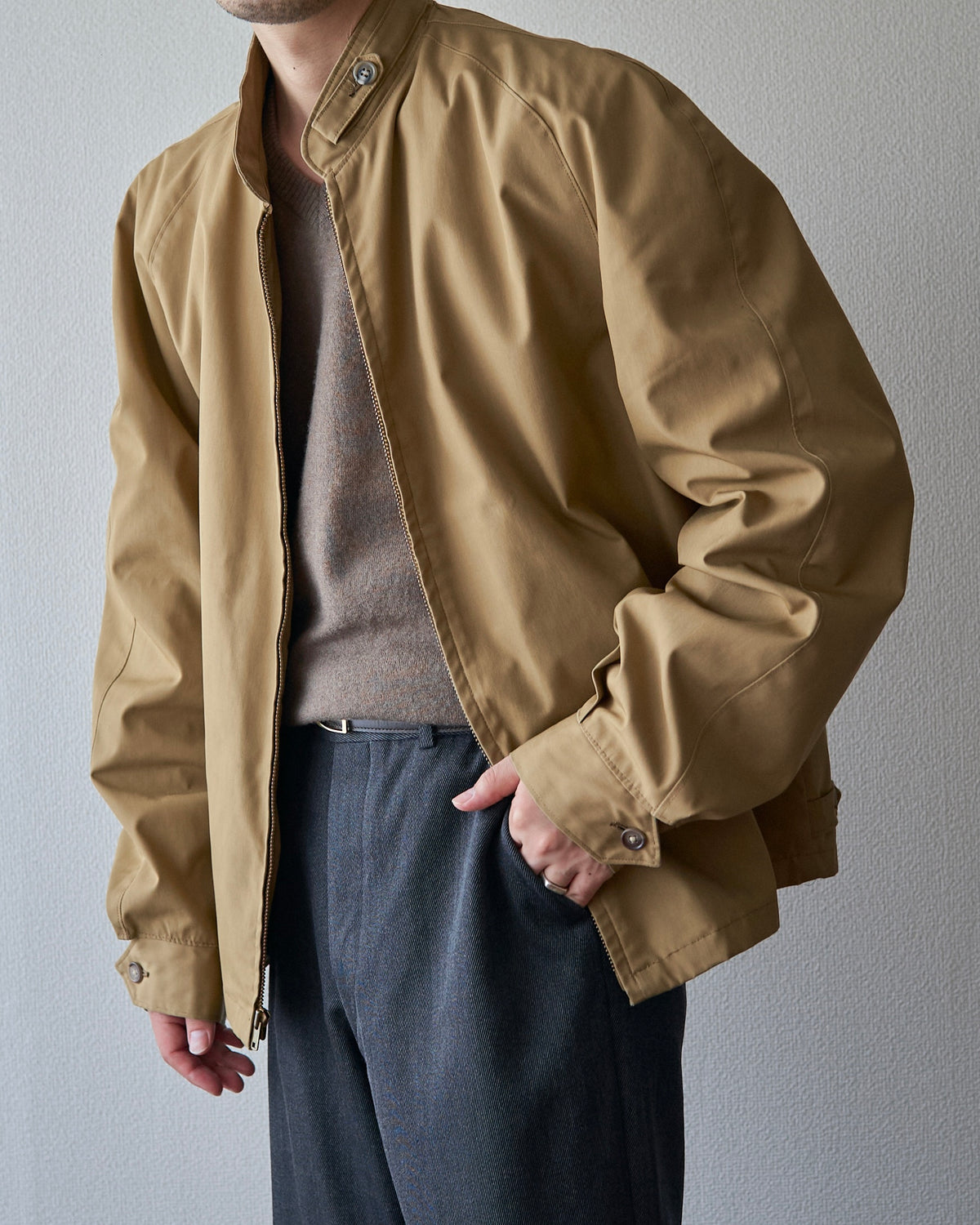【SIZE L】60-70s SIR JAC Linebacker Fabric NFL Swing Top / Beige