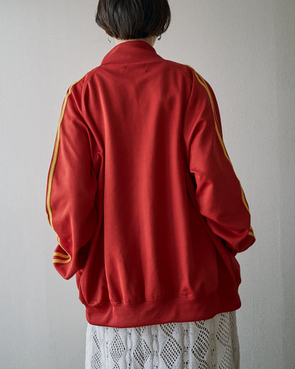 【SIZE L】FRED PERRY SPORTSWEAR Ribbed Raglan Track Jacket / Red