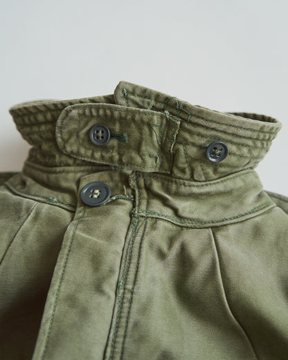 【SIZE S】1960s British Army Windproof Cotton Sateen Combat Smock / Olive Green
