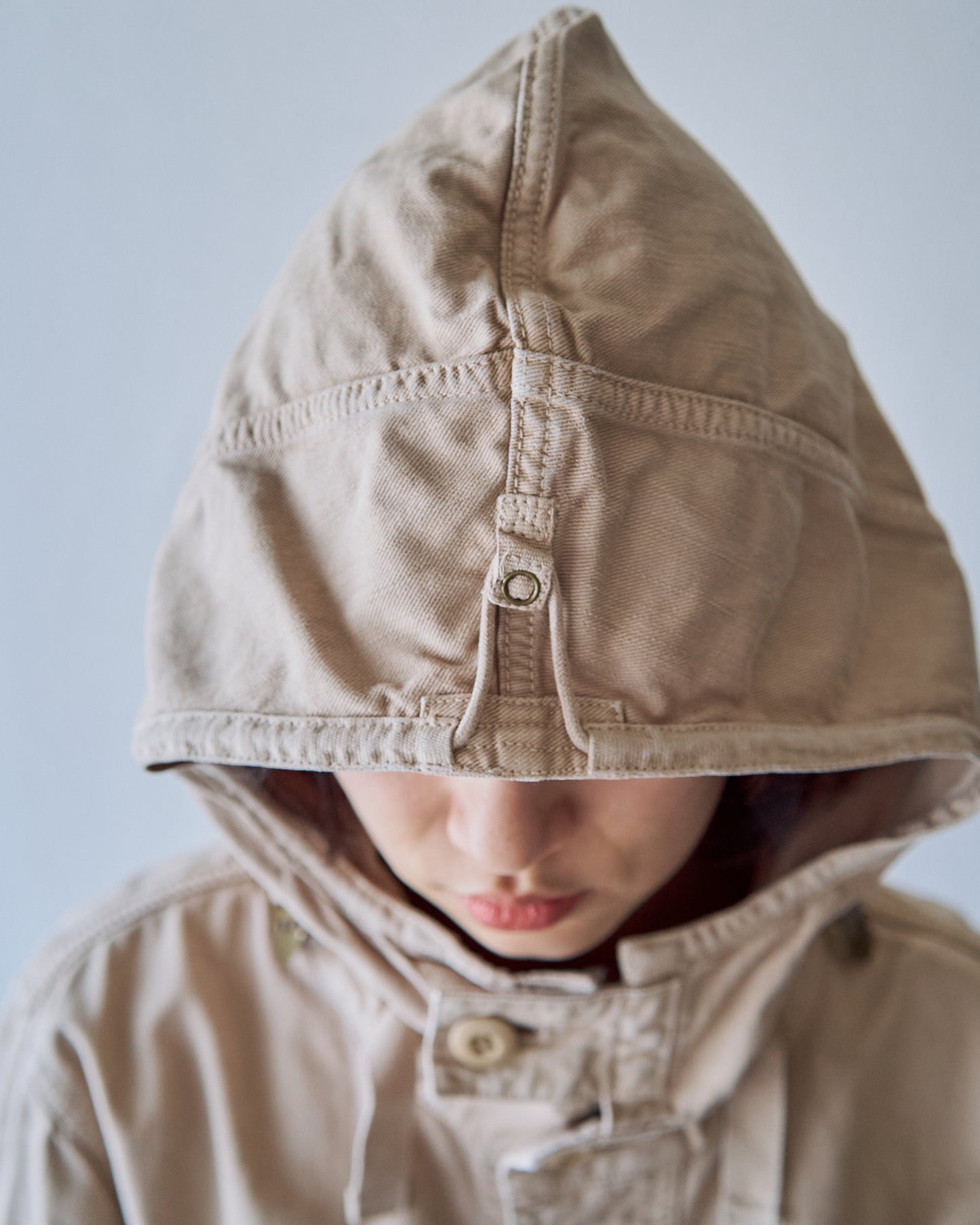 2000s J.CREW Heritage Silhouette Cotton Twill Anorak / Faded Beige