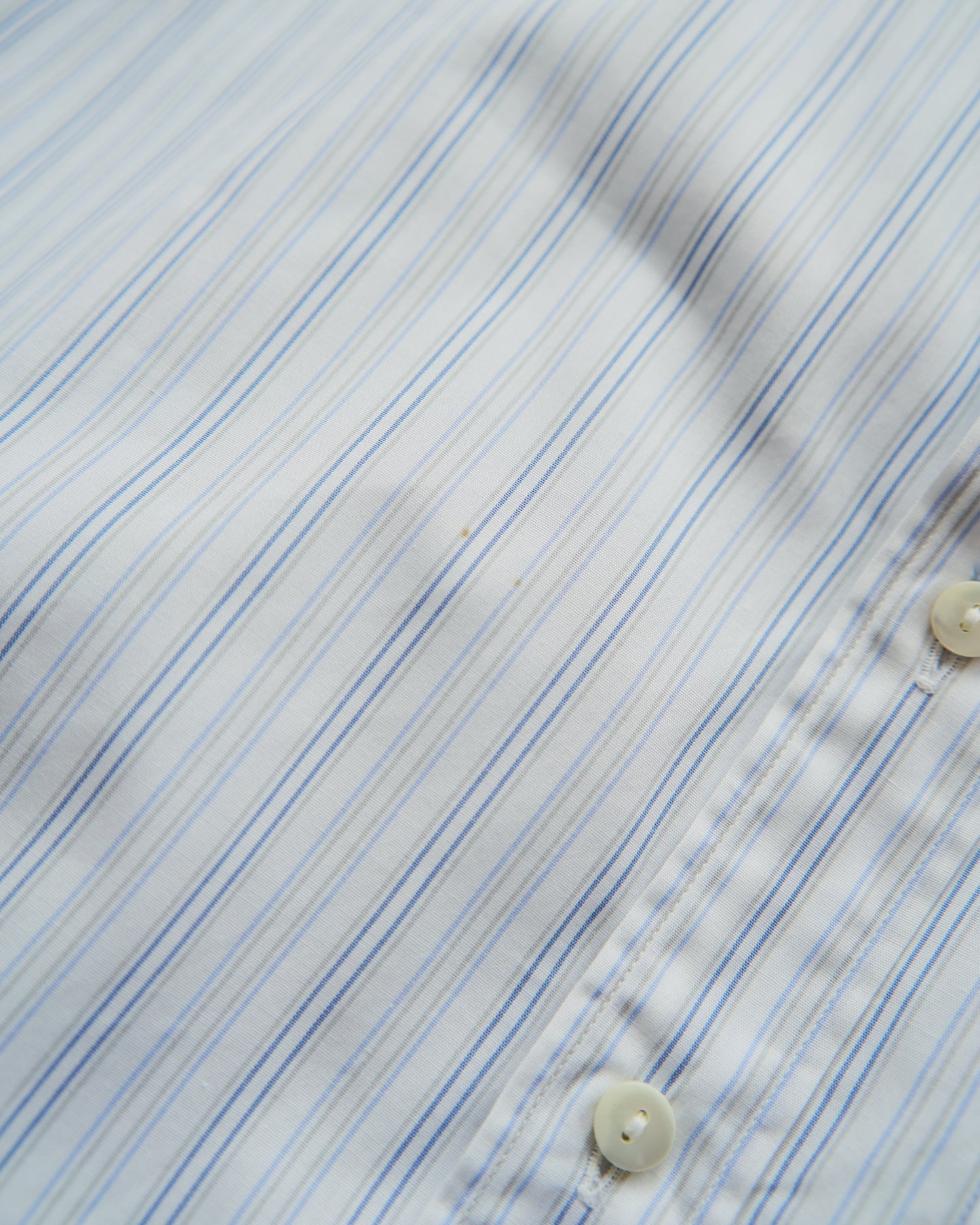 90’s~00s KENZO  Cotton Multi Stripe Casual Shirt  / Blue × White