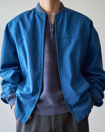 【SIZE S】60s PURITAN Poly-Cotton  Zip Blouson / Navy