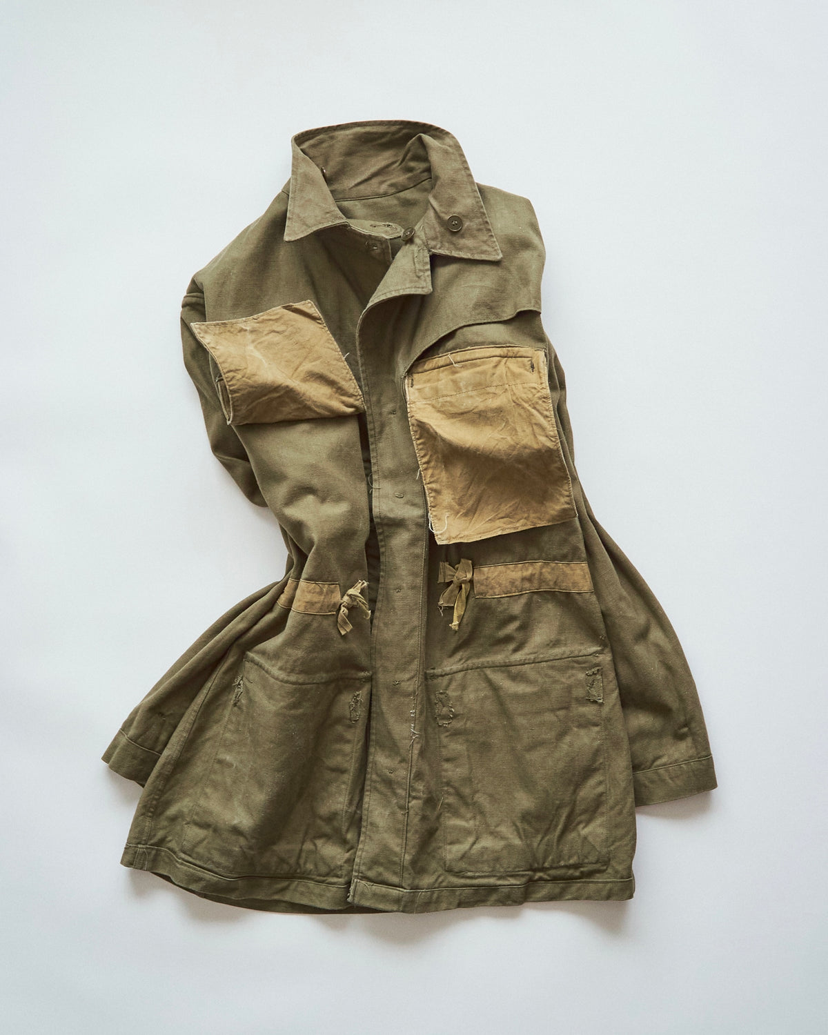 【SIZE L】 1950s FRENCH ARMY M-47 Field Jacket / Olive Twill