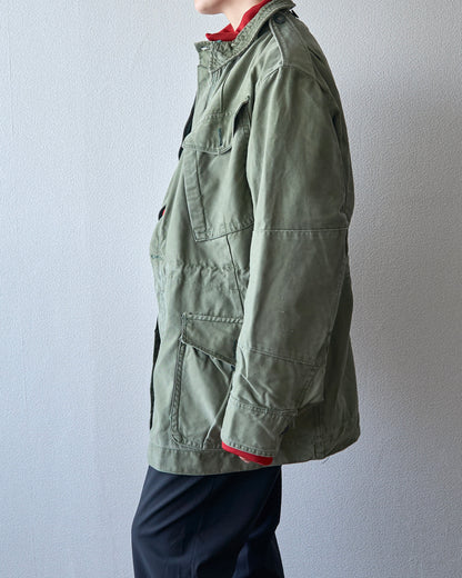 【SIZE S】1960s British Army Windproof Cotton Sateen Combat Smock / Olive Green
