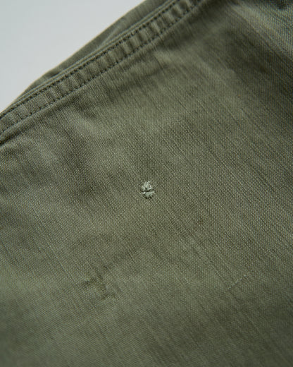 【Size S】 1950s-60s US ARMY Baker Pants / Faded Olive