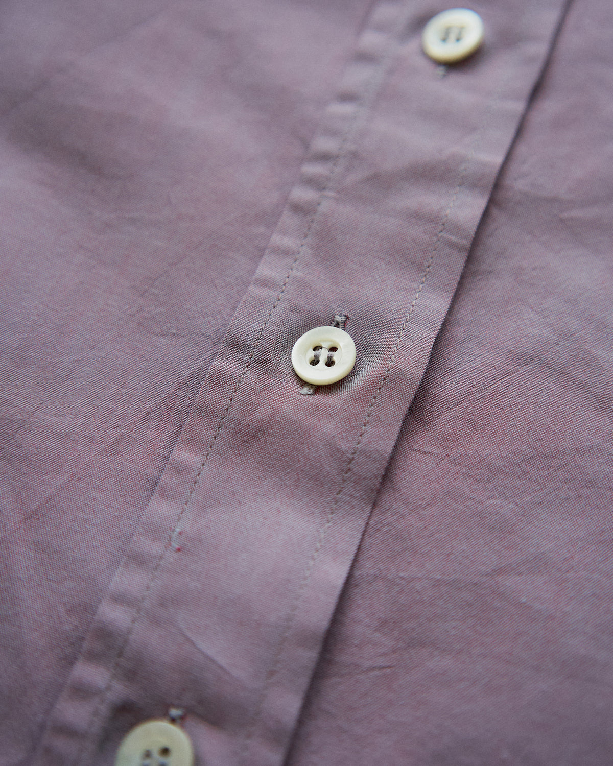 【SIZE S】90s GIORGIO ARMANI CLASSICO Cotton Silk Fabric TAMAMUSHI Shirt / Mauve Purple