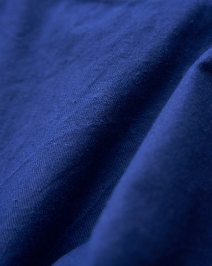 【SIZE M-L】70's Swedish Military Cotton Twill Pullover Shirt / Ink Blue