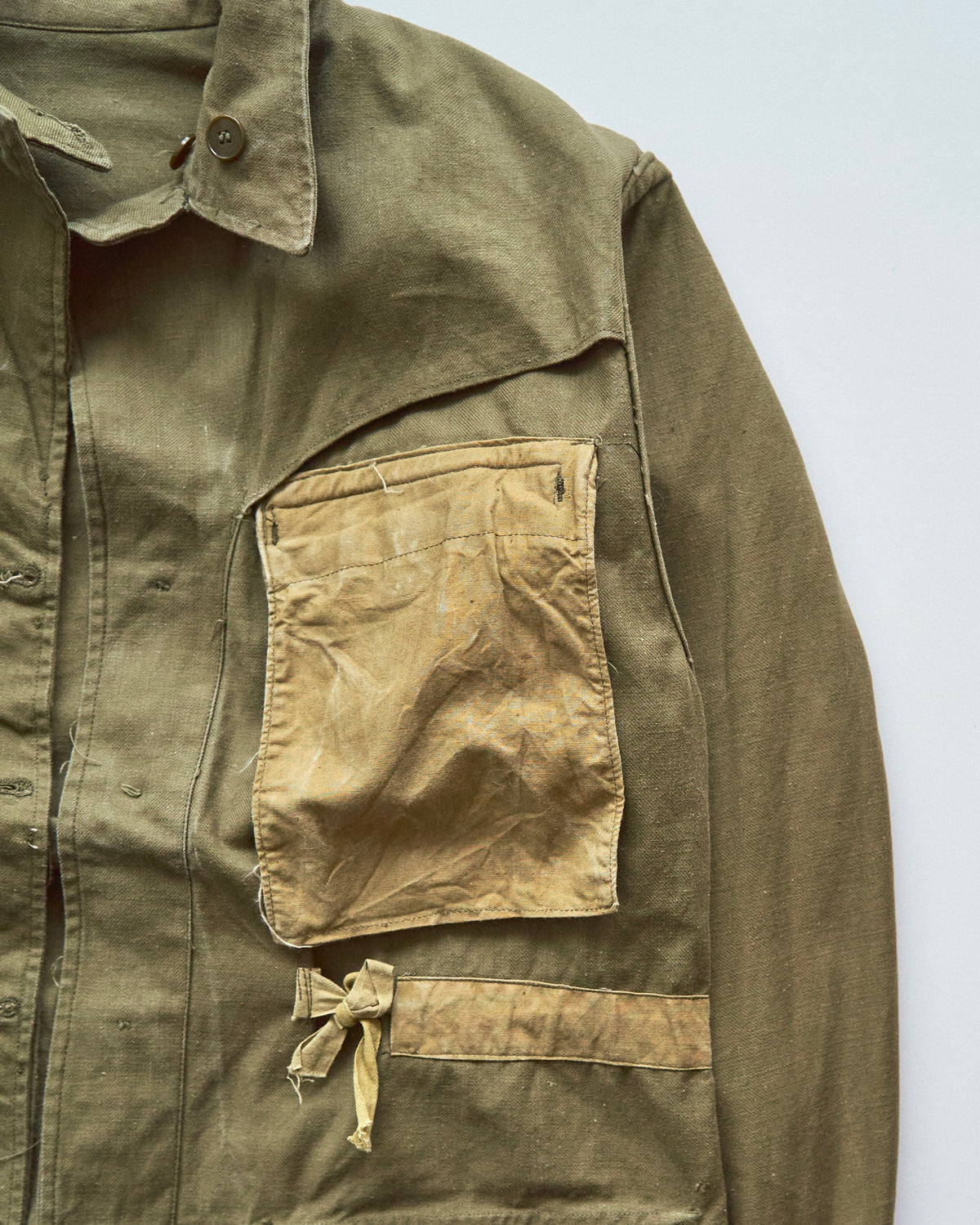 【SIZE L】 1950s FRENCH ARMY M-47 Field Jacket / Olive Twill