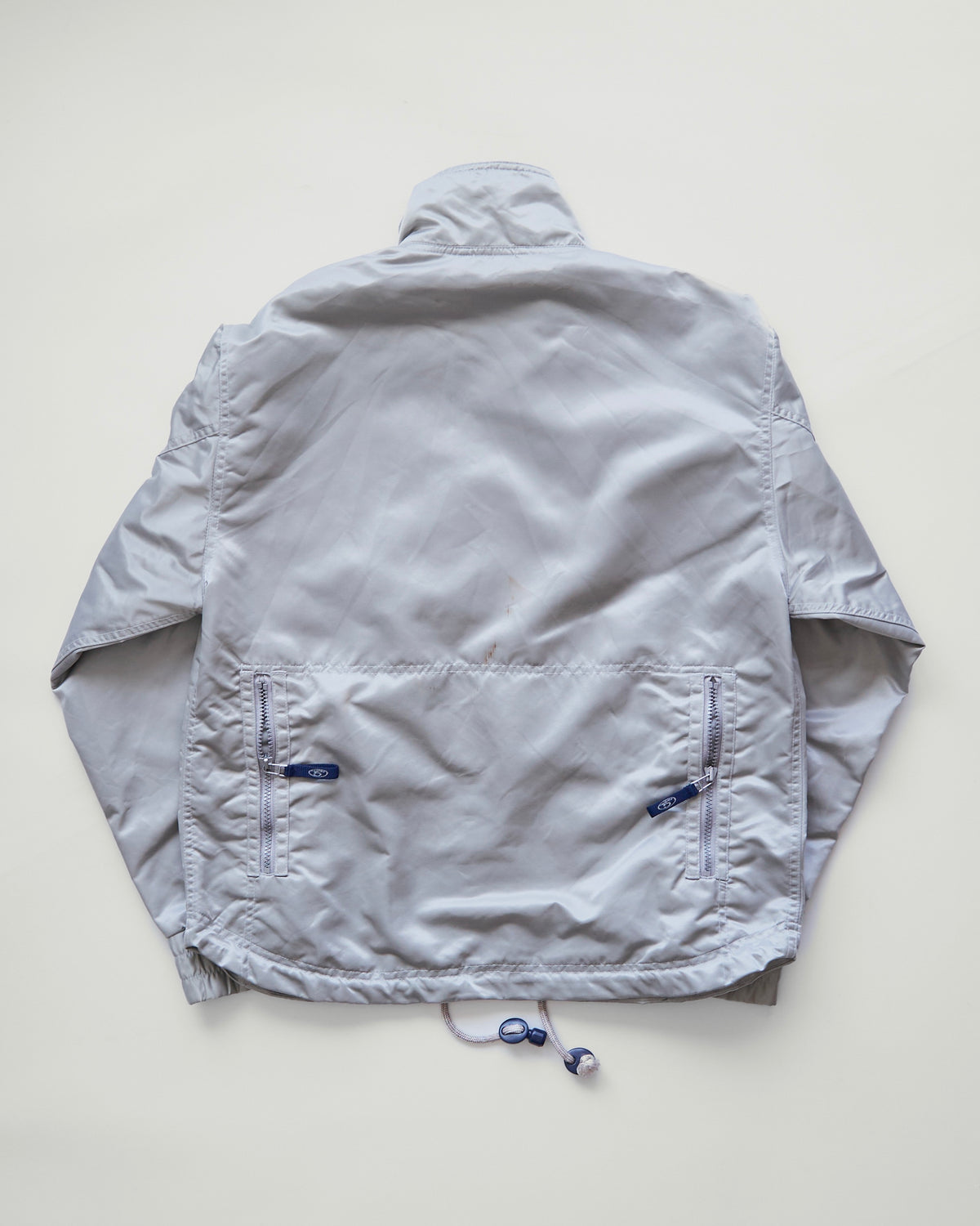【SIZE M-L】90s-00s GAP Silver Nylon Multi-Pocket Utility Jacket