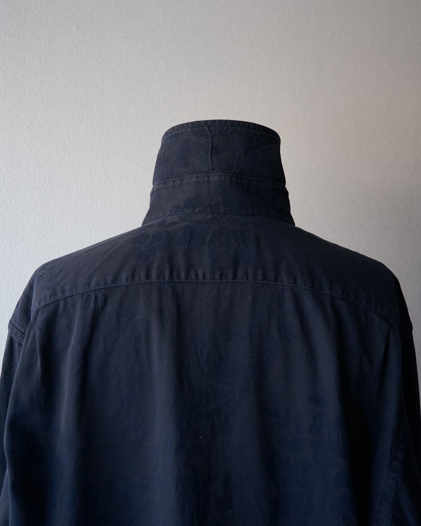 〜00's BANANA REPUBLIC Botanical Jacquard Cotton Shirt / Black