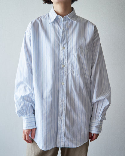 90’s~00s KENZO  Cotton Multi Stripe Casual Shirt  / Blue × White