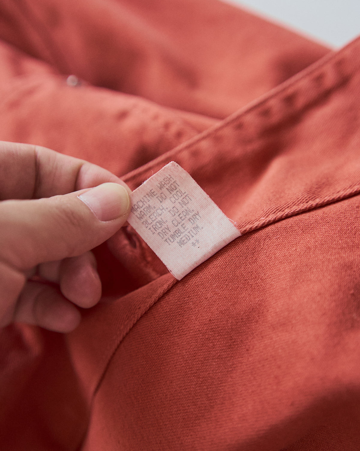 【SIZE L】90s ARMANI JEANS Cotton Coverall / Terracotta