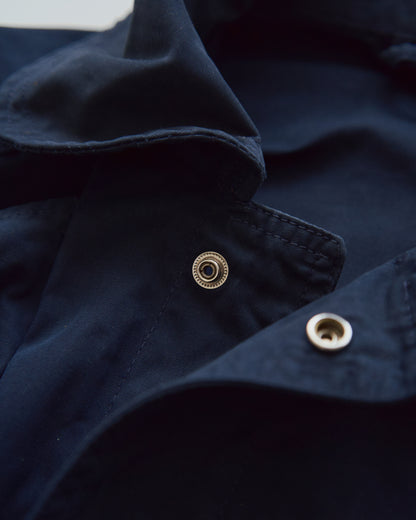 【SIZE L】-90s FAY Cotton Canvas Fireman Toggle Coat / Navy