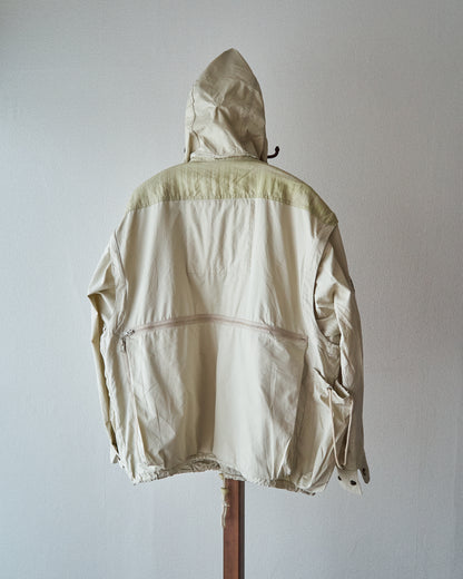 【Size L】90-00s PAUL & SHARK Cotton Multi-Pocket Detachable-Sleeve Photographer Jacket / Ecru