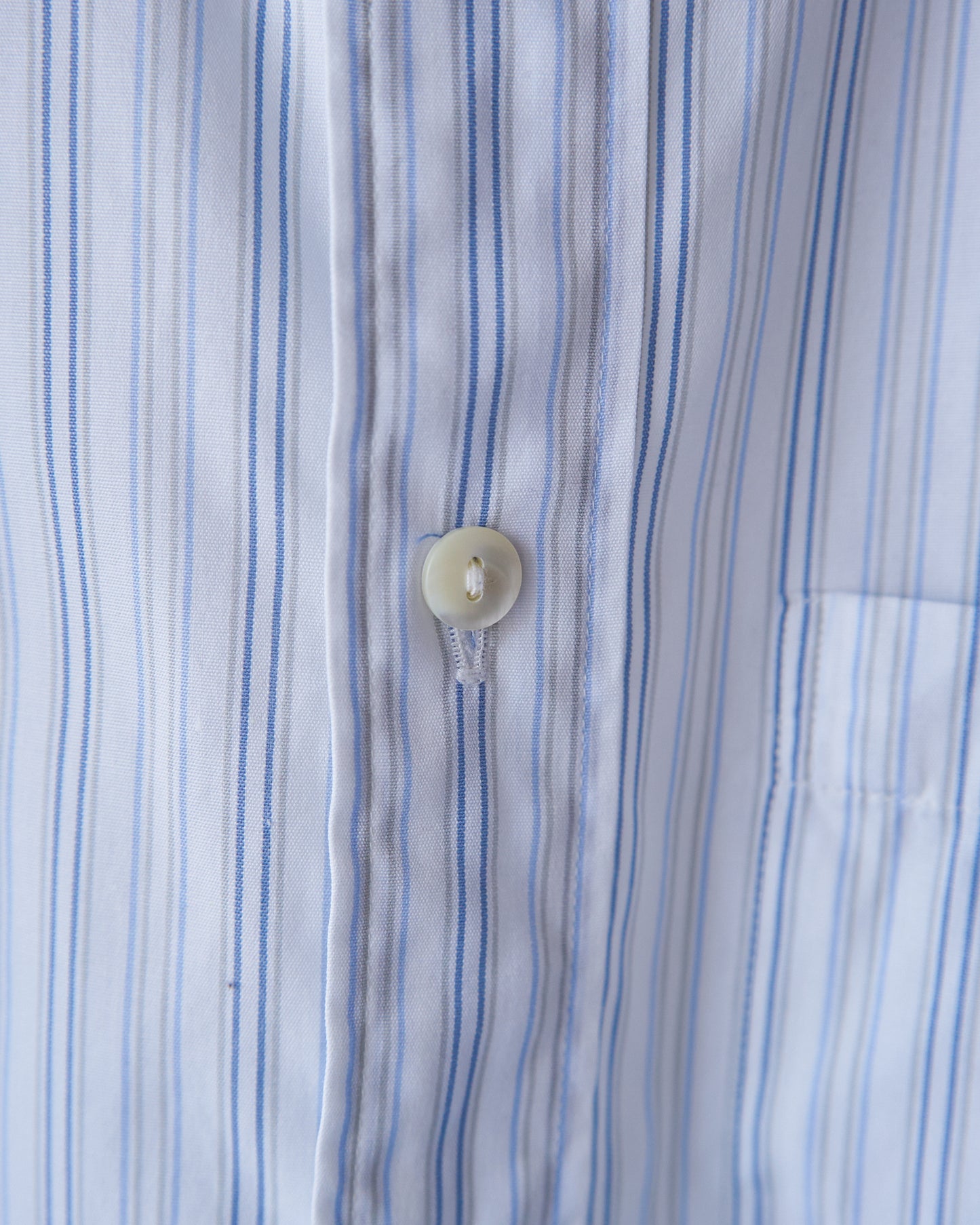 90’s~00s KENZO  Cotton Multi Stripe Casual Shirt  / Blue × White