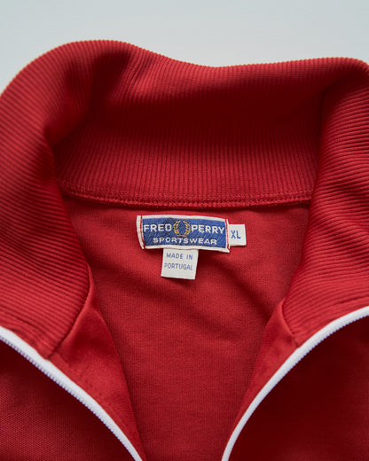 【SIZE L】FRED PERRY SPORTSWEAR Ribbed Raglan Track Jacket / Red