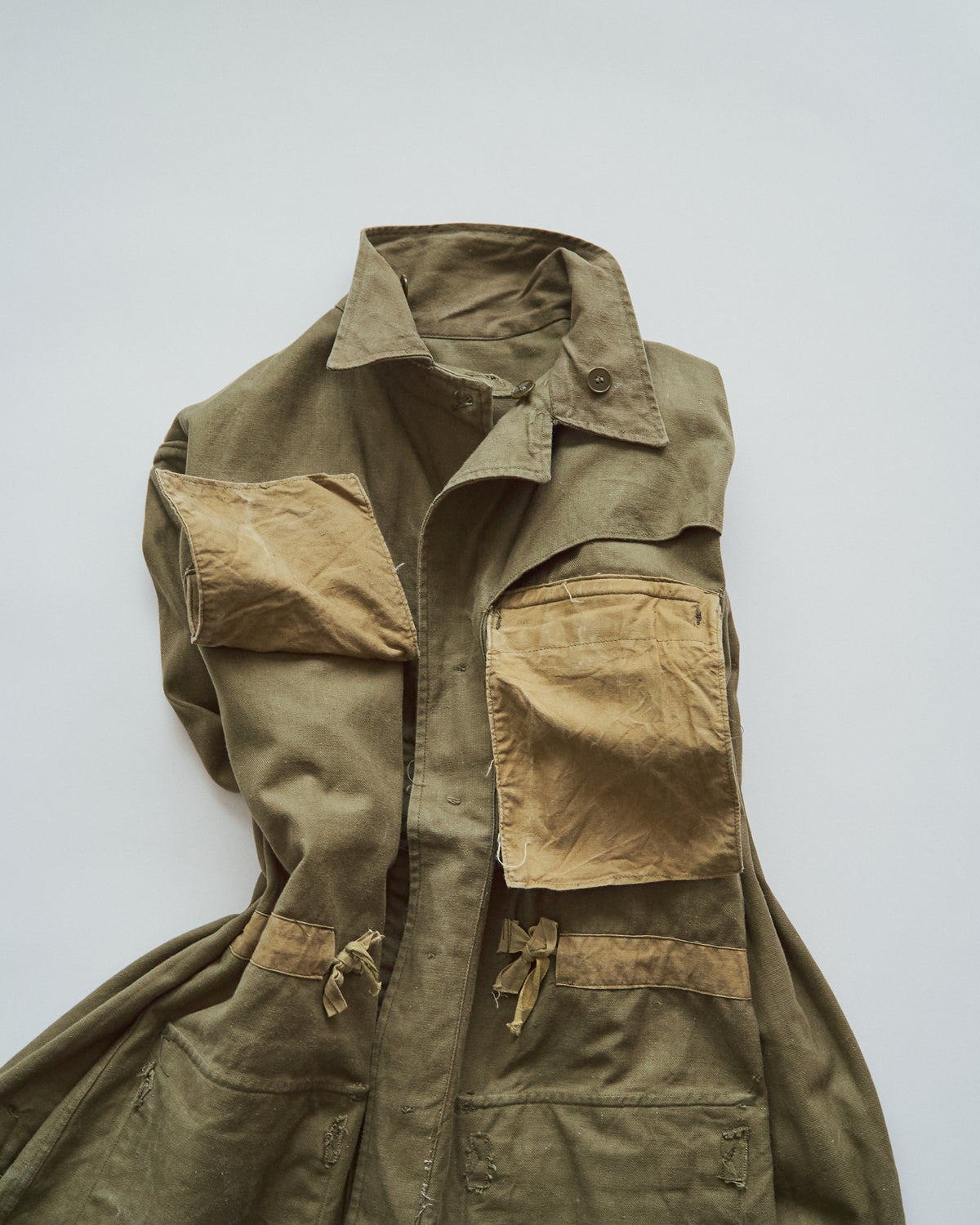 【SIZE L】 1950s FRENCH ARMY M-47 Field Jacket / Olive Twill