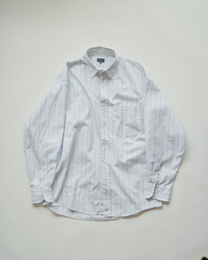 90’s~00s KENZO  Cotton Multi Stripe Casual Shirt  / Blue × White