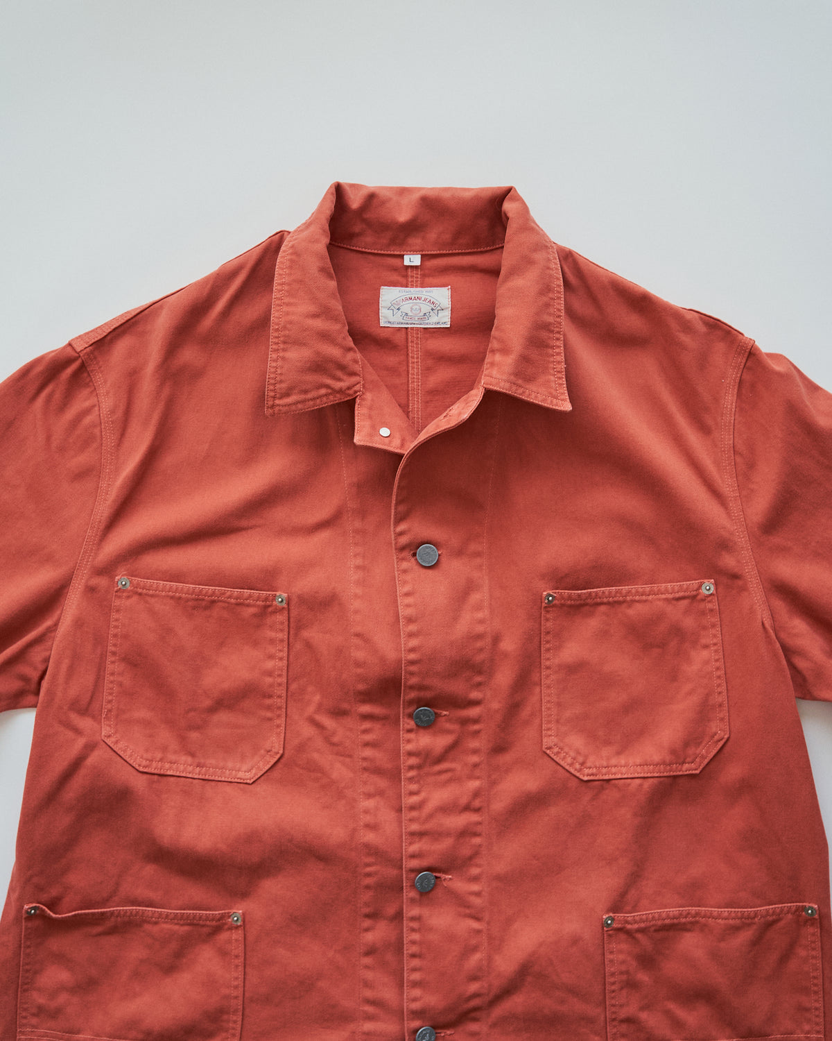 【SIZE L】90s ARMANI JEANS Cotton Coverall / Terracotta