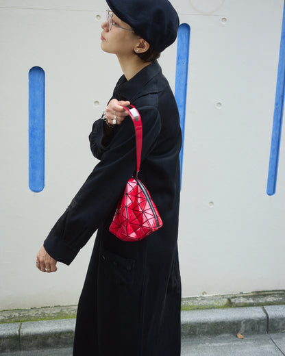 【SIZE S】-1940s French Black Cotton Sateen Maid Dress / Hand-Darned Repairs