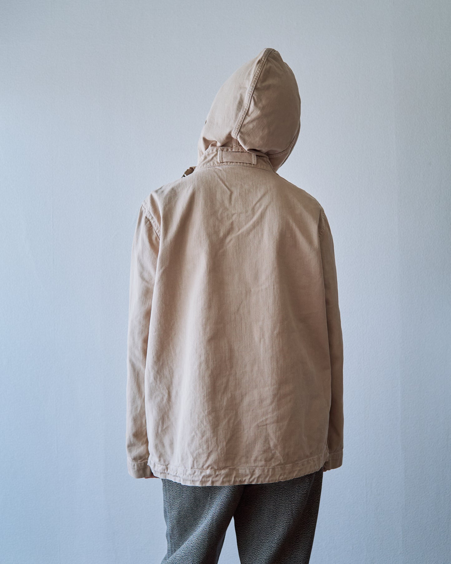 2000s J.CREW Heritage Silhouette Cotton Twill Anorak / Faded Beige