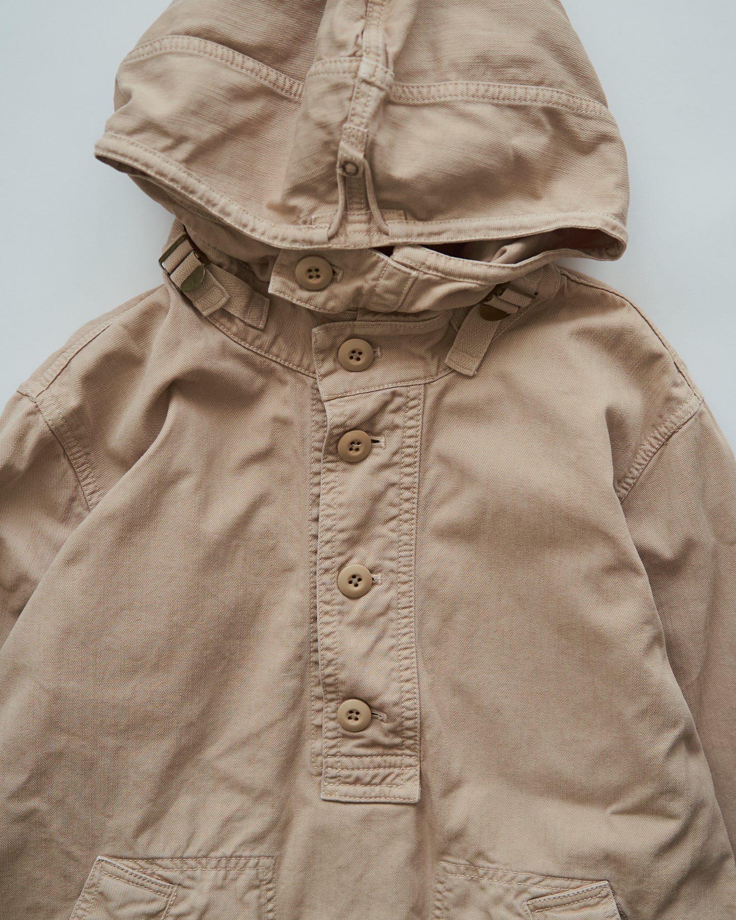 2000s J.CREW Heritage Silhouette Cotton Twill Anorak / Faded Beige