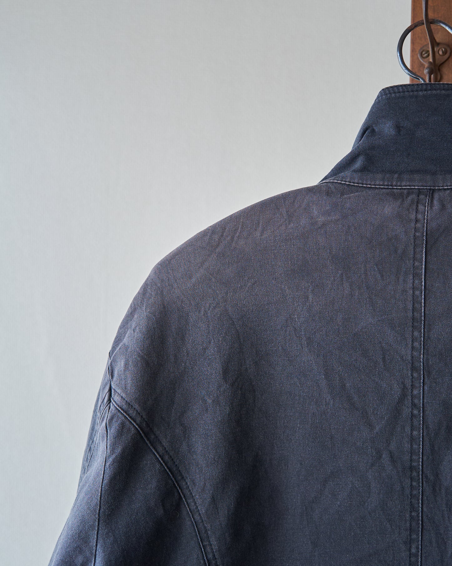 2010s EMPORIO ARMANI JOSH LINE Washed Cotton Deconstructed Blouson / Faded Navy