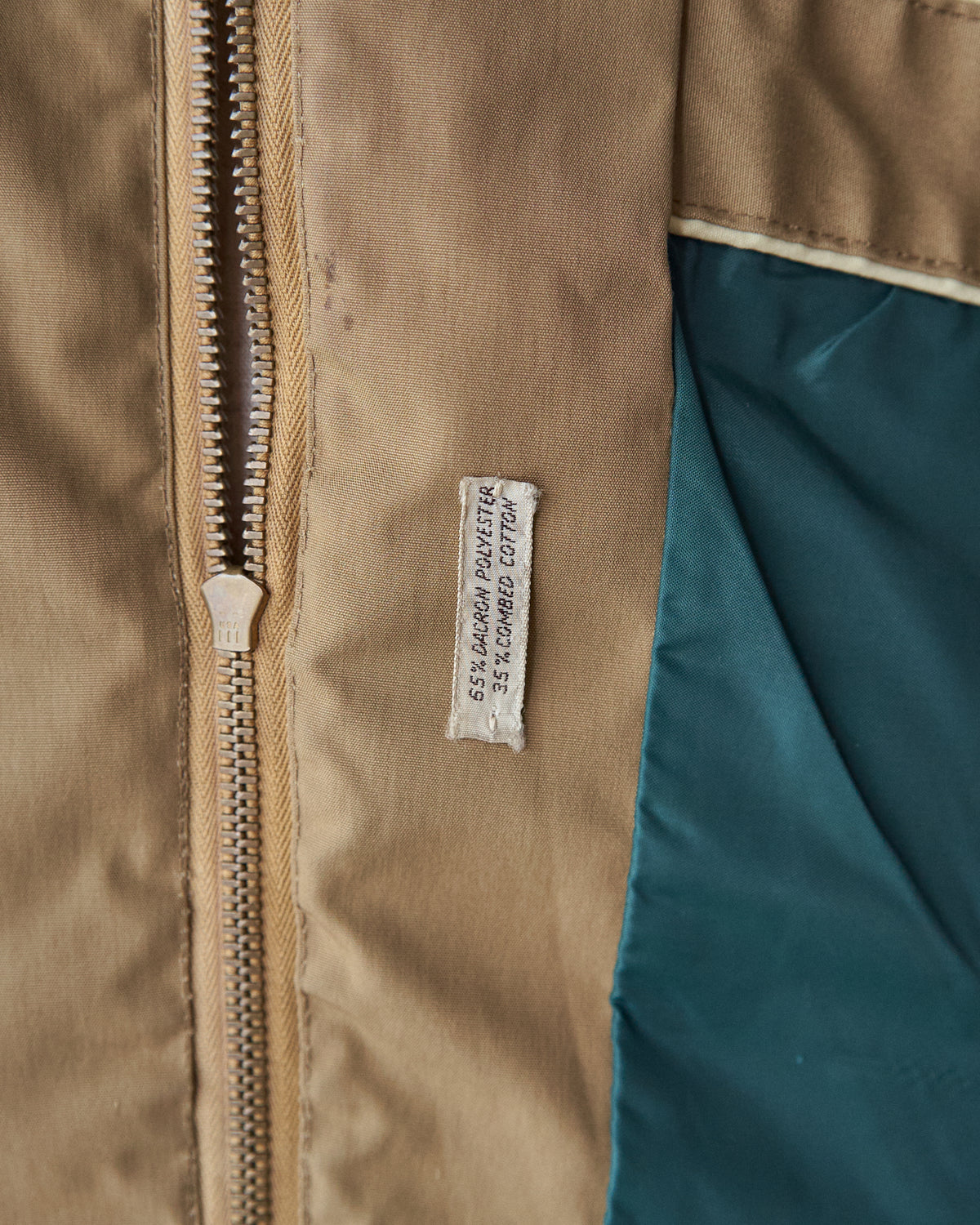 【SIZE L】60-70s SIR JAC Linebacker Fabric NFL Swing Top / Beige